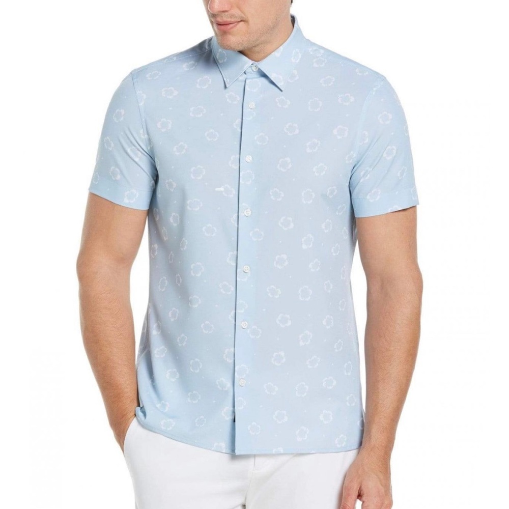 Perry Ellis Shirt Cashmere Blue Size Small